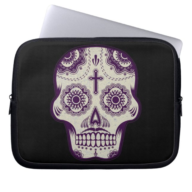 Sockerskalle Laptop Fodral (Framsidan)
