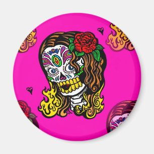 sockerskalle magnet