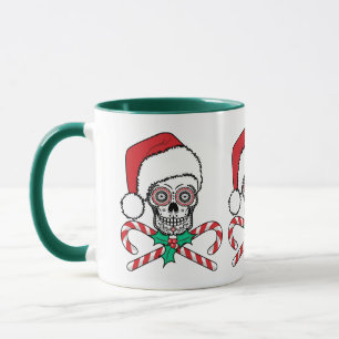 Sockerskalle Santa Mugg