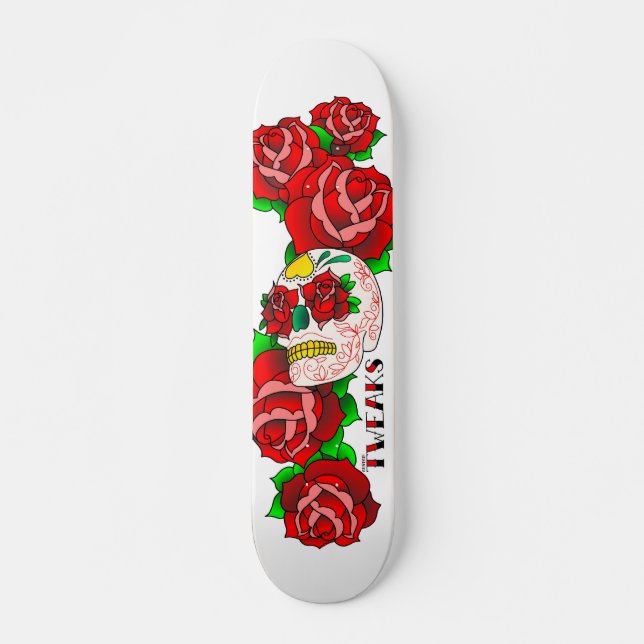 Sockerskalle Skateboard Bräda 19,5 Cm (Framsida)