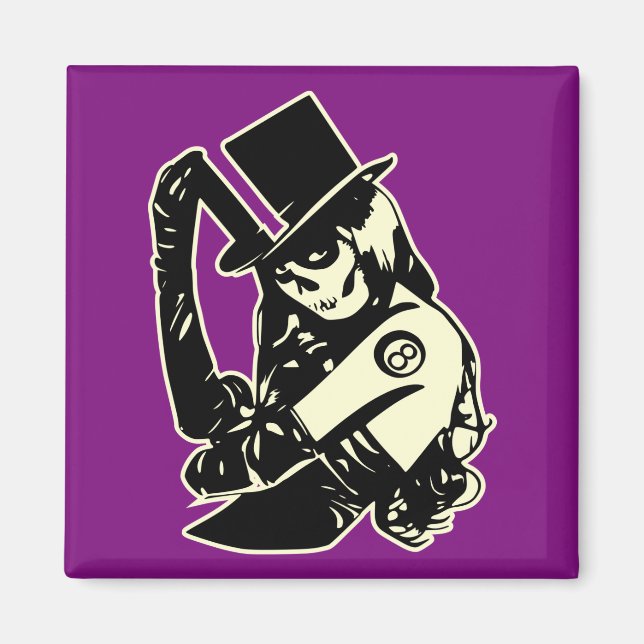 Sockerskalle Socker Skull Day of the dead Tatto 00 Magnet (Framsidan)