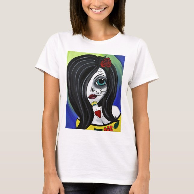 sockerskalle t shirt (Framsida)