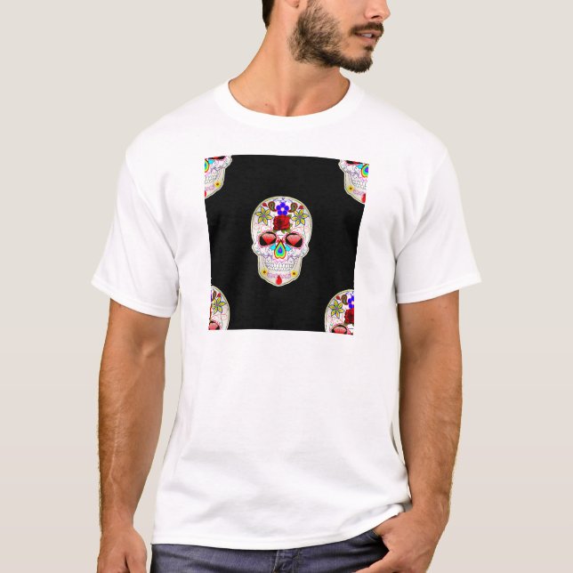 sockerskalle t shirt (Framsida)