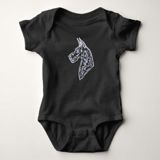 Sockerskallegreat dane på babyromperen tee