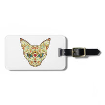 Sockerskallekatt - tatueringdesign