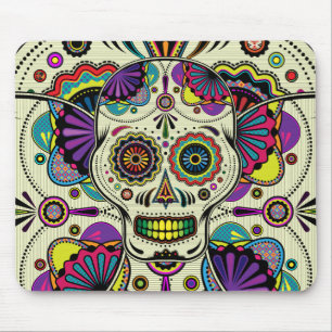 Sockerskallekonst - day of the deadmousepad musmatta