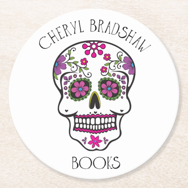 Sockerskallekustfartyg Underlägg Papper Rund (Framsidan)