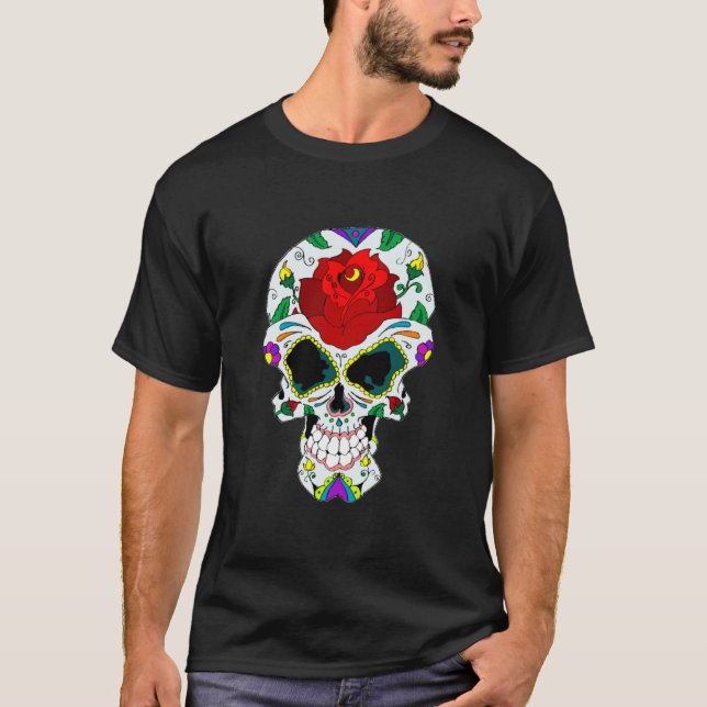 SockerskalleT-tröja T-shirt (Framsida)