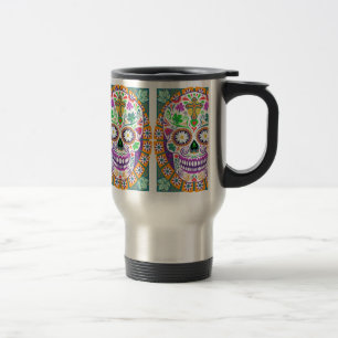 Sockerskalletravel mug, day of the deadtravel mug resemugg