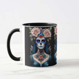 Sockerskålskonst - Colorful Dia de los Muertos Mugg
