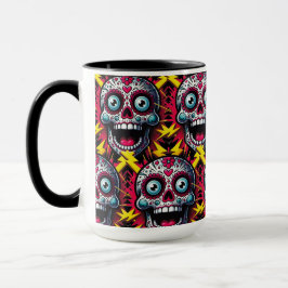 Sockerskålskonst - Elkänsla Day of the dead Mugg