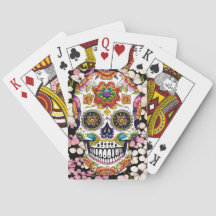 Sockerskiktkonst - färgad Day of the dead