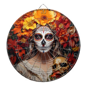 Sockerskiva Skull Dam Dartboard Darttavla