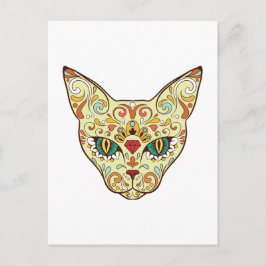 Sockerskrovkatt - Tattodesign Vykort