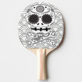 Sockerskull i Crossbone Black & White Pingisracket