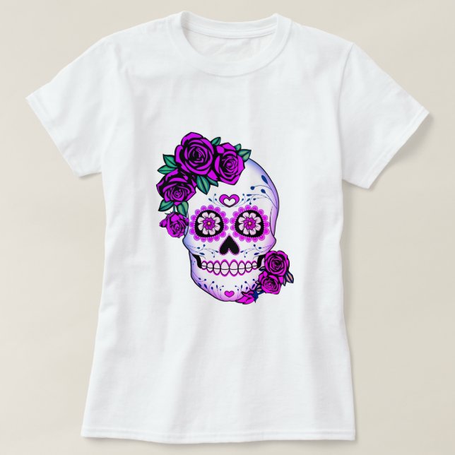 Sockerskull med Ro T Shirt (Design framsida)
