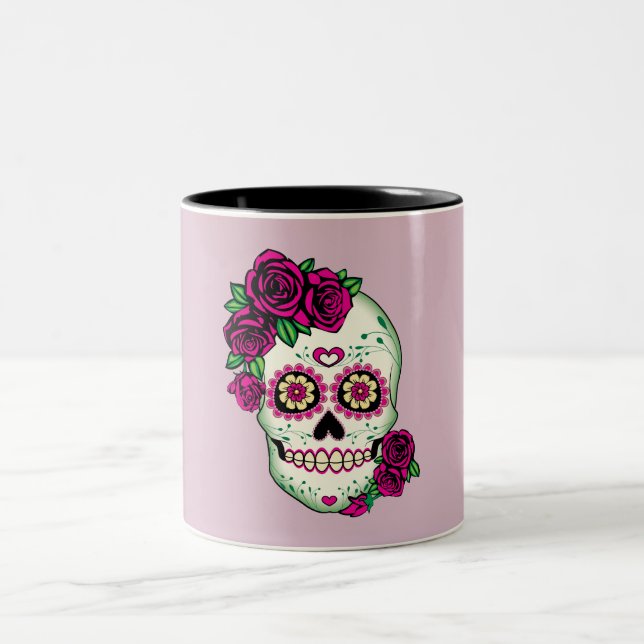 Sockerskull med Ro Två-Tonad Mugg (Center)