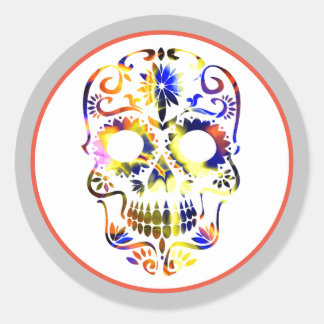 SOCKERSKULL-STICKARE RUNT KLISTERMÄRKE