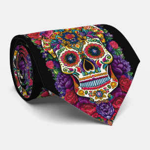 Sockerskullart - en färgfull tribut slips
