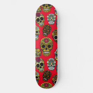 Sockerskullkonst färgad Mönster Mini Skateboard Bräda 18,5 Cm