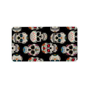 Sockerskulls returadressetikett adressetikett