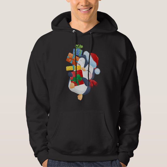 Sockersöt penguin hoodie (Framsida)