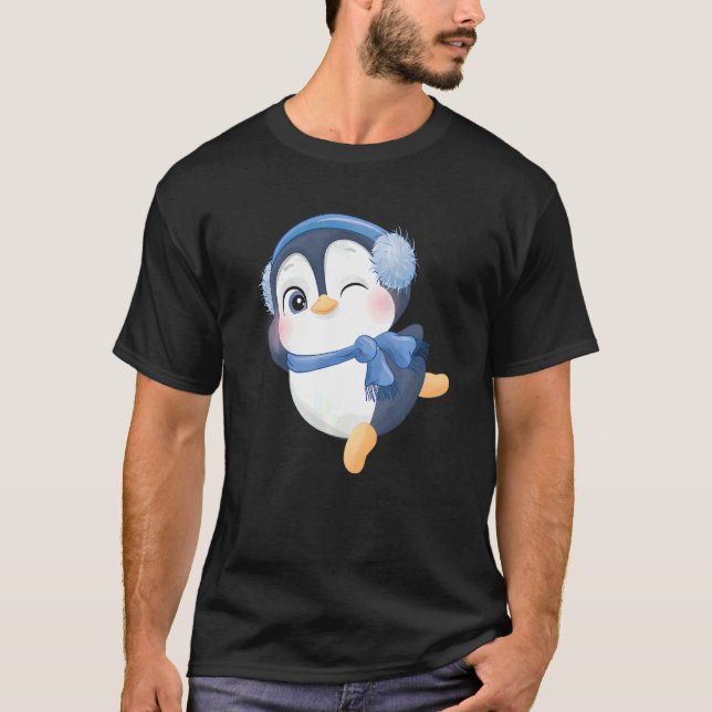 Sockersöt penguin t shirt (Framsida)