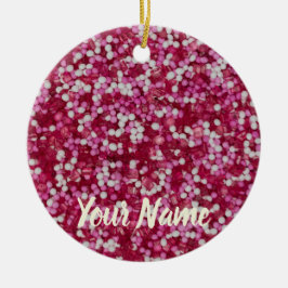 Sockersprinkler: färgstarka bakkristaller, gåva julgransprydnad keramik