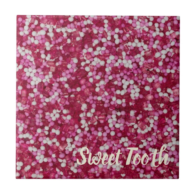 Sockersprinkler: färgstarka bakkristaller, gåva kakelplatta (Framsidan)