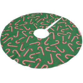 Sockerstångsdesign Julgransmatta Borstad Polyester