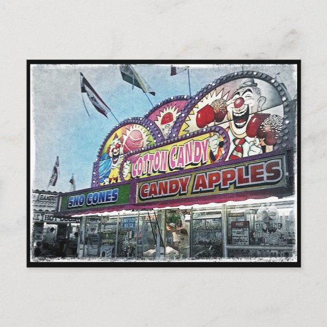 "Sockervadd" vykort (Framsida)