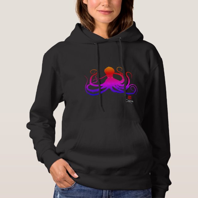 Sockervaddbläckfisk - Hoodieklänning Tee Shirt (Framsida)