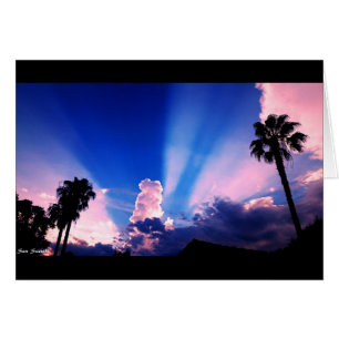 Sockervaddsolnedgång Hälsningskort