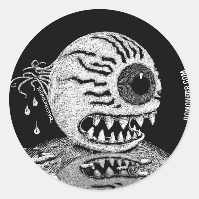 Socketman Sticker Runt Klistermärke (Framsida)