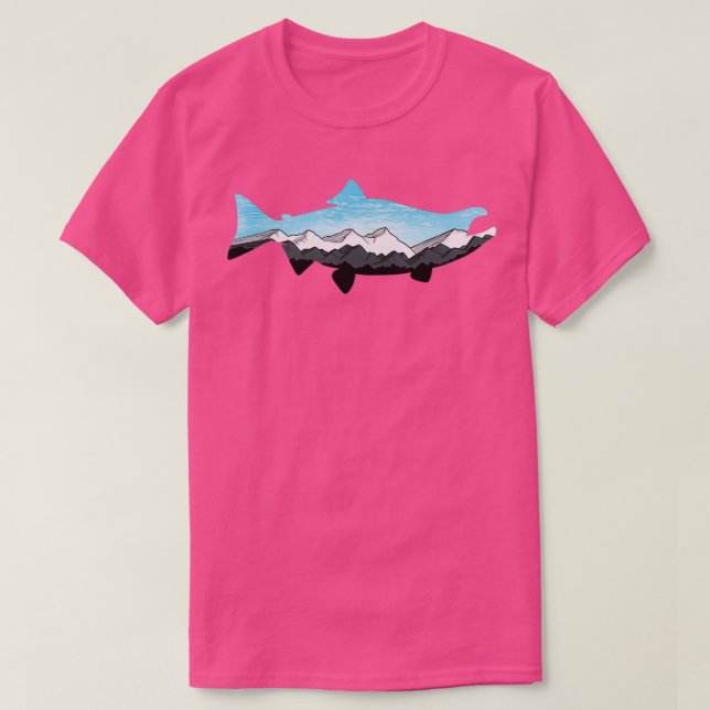 Sockeye Salmon Clouds över Denali T Shirt (Design framsida)