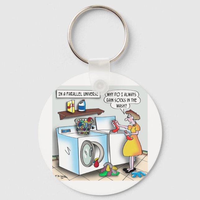 Socklar i en parallell Universe Nyckelring (Framsida)