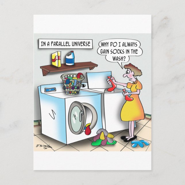 Socklar i en parallell Universe Vykort (Framsida)