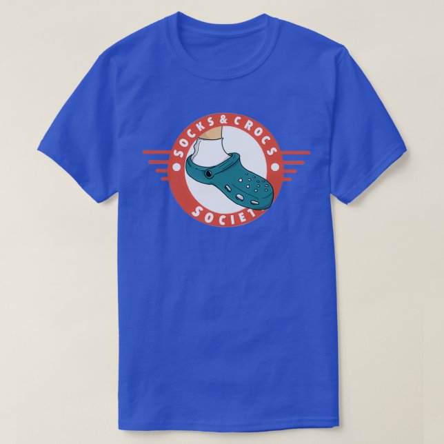 Socks and Crocs Society-Vapensköld T Shirt (Design framsida)