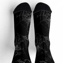 Socks Halloween Webben Spider
