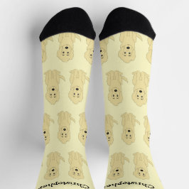 Socks Yellow Goldendoodle Design