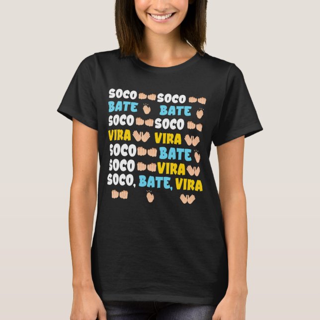 Soco Bate Vira Music Dance Party_2 T Shirt (Framsida)