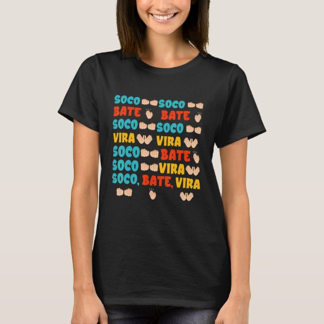 Soco Bate Vira Music Dance Party T Shirt (Framsida)