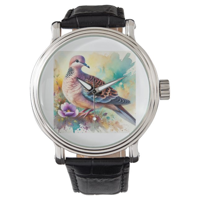 Socorro Dove 300824AREF143 - Watercolor Armbandsur (Framsida)