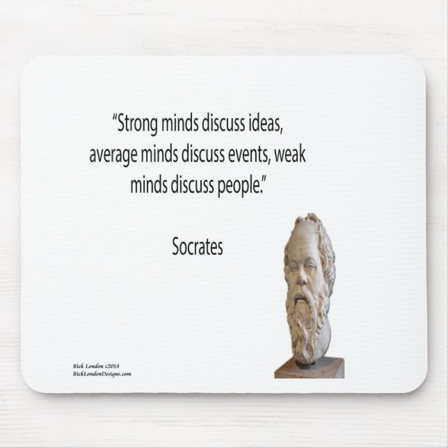 Socrates & Berömda "Sinnen" Citat Musmatta (Framsidan)