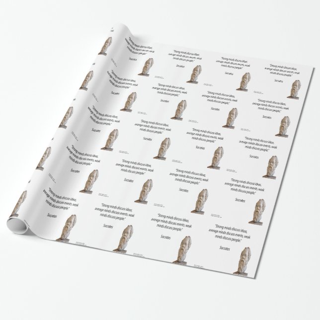 Socrates & Berömda "Sinnen" Citat Presentpapper (Utrullad)