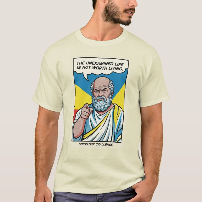 Socrates' Challenge T Shirt (Framsida)