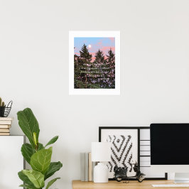 Socrates Citat Månuppgång vid solnedgång Foto Poster