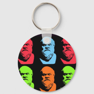 Socrates-Collage Nyckelring