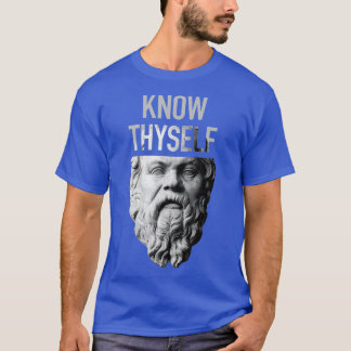 Socrates Delphi Orcale känner Thyself Philosophy G T Shirt