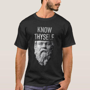Socrates Delphi Orcale känner Thyself Philosophy G T Shirt